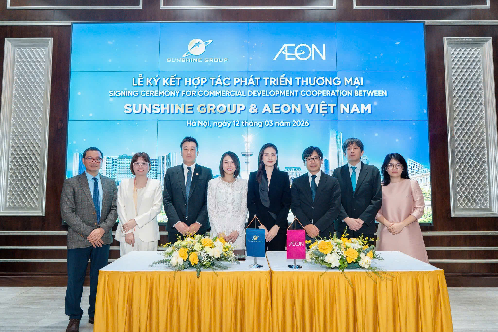 Sunshine group bat tay aeon viet nam