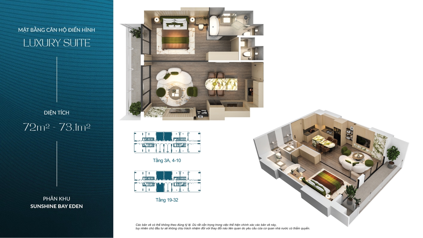 Sunshine Bay Eden 1 phong ngu +