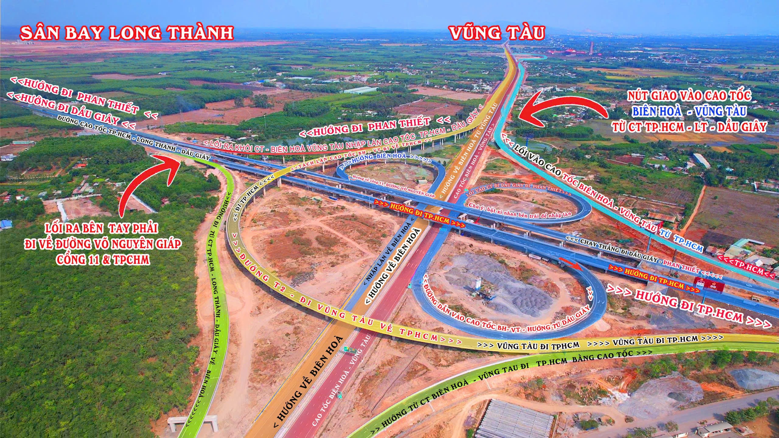 Chính thức mở nút giao Long Thành từ 24/5 2 nut giao long thanh