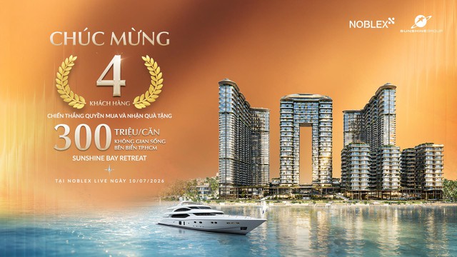 30.000 lượt xem livestream Sunshine Bay Retreat tung ưu đãi 300 triệu đồng/căn 3 Sunshine Bay Retreat NobleX Live